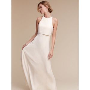 BHLDN Iva Crepe Maxi Dress